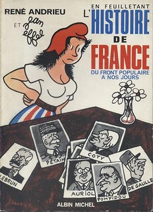 Seller image for En feuilletant l'histoire de France,du Front Populaire  nos jours. for sale by Librairie Et Ctera (et caetera) - Sophie Rosire