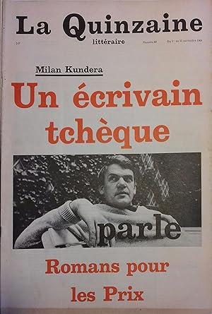 La Quinzaine Littéraire N° 60. Novembre 1968.