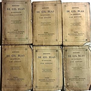 Histoire de Gil Blas de Santillane. Complet en 6 volumes.