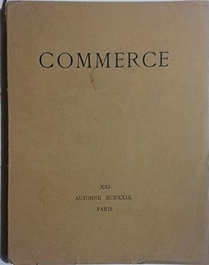 Commerce. Cahier XXI. Cahiers trimestriels publiés par les soins de Paul Valéry, Léon-Paul Fargue...