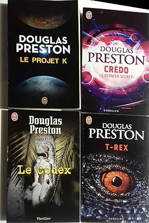 Bild des Verkufers fr 4 titres : Le Codex - T-Rex - Credo, le dernier secret - Le projet K. 2008-2016. zum Verkauf von Librairie Et Ctera (et caetera) - Sophie Rosire