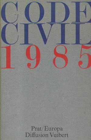 Imagen del vendedor de Code civil 1985. a la venta por Librairie Et Ctera (et caetera) - Sophie Rosire