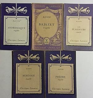 5 pièces de Racine en classiques Larousse. Andromaque, Athalie, Bajazet, Bérénice, , Les plaideur...