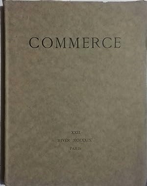 Commerce. Cahier XXII Cahiers trimestriels publiés par les soins de Paul Valéry, Léon-Paul Fargue...