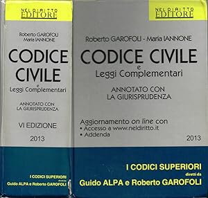 Bild des Verkufers fr Codice Civile e Leggi Complementari - Annotato con la giurisprudenza zum Verkauf von Biblioteca di Babele