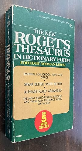 THE NEW ROGET'S THESAURUS IN DICTIONARY FORM