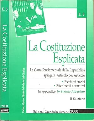 Immagine del venditore per La Costituzione Esplicata venduto da Biblioteca di Babele