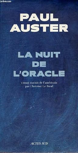 Seller image for La nuit de l'oracle. for sale by Le-Livre