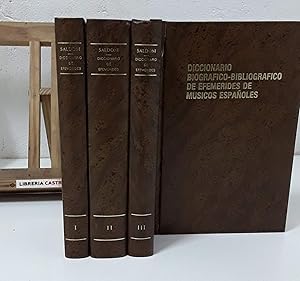 Diccionario biográfico bibliográfico de efemérides de músicos españoles (IV Tomos, Facsímil)