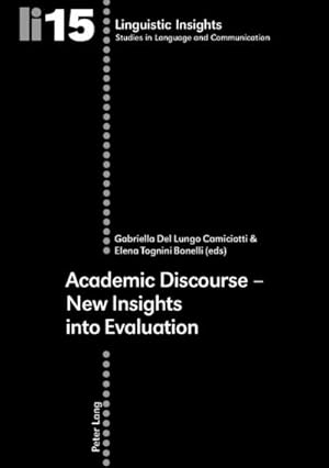 Bild des Verkufers fr Academic Discourse - New Insights into Evaluation zum Verkauf von AHA-BUCH GmbH