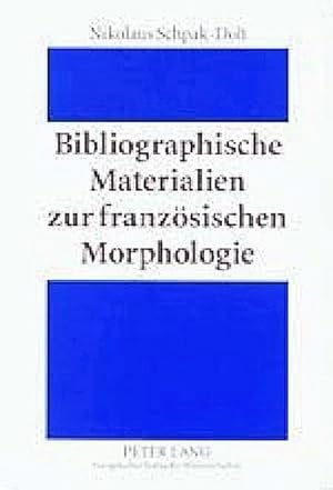 Bild des Verkufers fr Bibliographische Materialien zur franzsischen Morphologie : Ein teilkommentiertes Publikationsverzeichnis fr den Zeitraum 1875-1950 zum Verkauf von AHA-BUCH GmbH