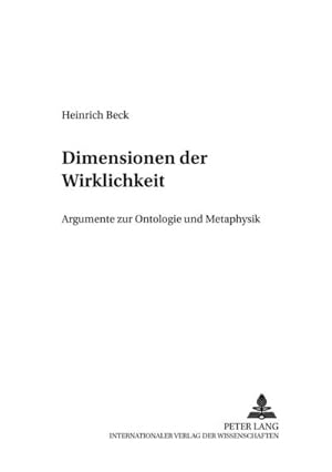 Image du vendeur pour Dimensionen der Wirklichkeit mis en vente par BuchWeltWeit Ludwig Meier e.K.