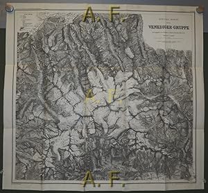 Seller image for Special-Karte der Venediger-Gruppe, 1 : 50.000 (ca. 66 x 61 cm) / Zeitschrift des Deutschen und sterreichischen Alpenverein 1883 - Tafel 18. for sale by Antiquarische Fundgrube e.U.