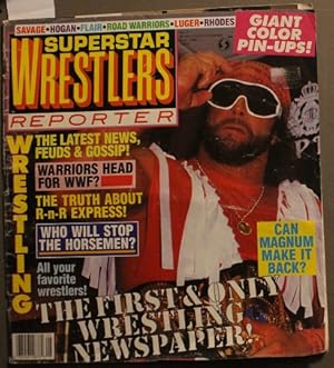 Seller image for Superstar Wrestlers Reporter WWF WCW August 1988 Issue #2 Macho Man (front cover) Kerry Von Erich (backcover) (wrestling ) for sale by Comic World