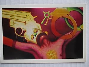 Imagen del vendedor de Ed Paschke Santa Caballo Phyllis Kind Gallery 1988 Exhibition invite postcard a la venta por ANARTIST