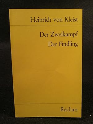 Bild des Verkufers fr Der Zweikampf. Der Findling. Erzhlungen zum Verkauf von ANTIQUARIAT Franke BRUDDENBOOKS