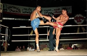 Ansichtskarte / Postkarte Bangkok Thailand, Thai Style Boxing