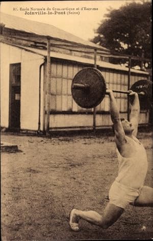 Ansichtskarte / Postkarte Joinville le Pont Val de Marne, Ecole Normale de Gymnastique et d'Escri...