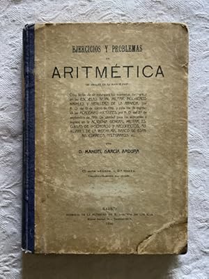 Imagen del vendedor de Ejercicios y problemas de aritmtica a la venta por Libros Ambig