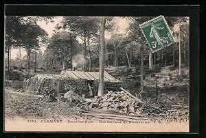 Ansichtskarte Clamert, Dans les Bois, Une Cabane de Bucherons