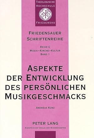 Immagine del venditore per Aspekte der Entwicklung des persoenlichen Musikgeschmacks venduto da moluna