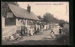 Carte postale Fresne-Cauverville, Maison Clouet