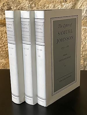 Image du vendeur pour The Letters of Samuel Johnson _ 3 volumes _ 1731-1772 1773-1776 1777-1781 mis en vente par San Francisco Book Company