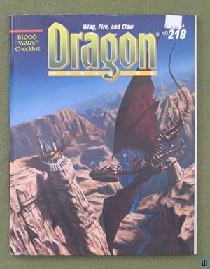 Bild des Verkufers fr Dragon Magazine, Issue 218 (Dragons, Blood War Checklist) zum Verkauf von Wayne's Books