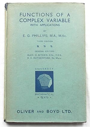 Seller image for Functions of a Complex Variable with Applications for sale by Transformer