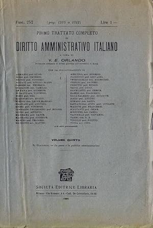 Imagen del vendedor de Primo Trattato Completo di Diritto Amministrativo Italiano a la venta por Biblioteca di Babele