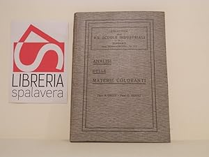 Analisi delle materie coloranti e loro identificazione sui materiali tinti e colorati, sulle lacc...