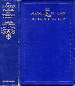 Image du vendeur pour The Shorter Poems of the Eightenth Century - An Anthology mis en vente par Pendleburys - the bookshop in the hills