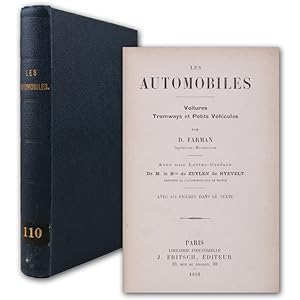 Les automobiles. Voitures, tramways et petits véhicules.