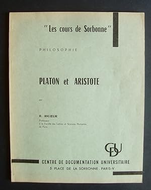 Etre, essence et substance chez Platon et Aristote - Cours professé à l'université de Strasbourg ...