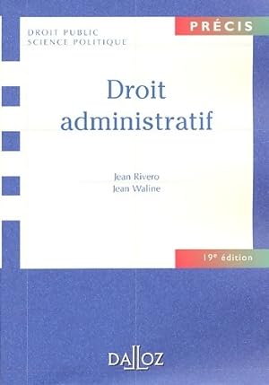 Imagen del vendedor de Droit administratif - Jean Rivero a la venta por Book Hmisphres