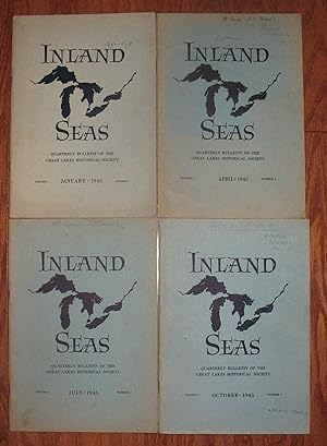 Bild des Verkufers fr INLAND SEAS: Quarterly Bulletin of the Great Lakes Historical Society. Volume 1 Numbers 1 (January), 2 (April), 3 (July), 4 (October) 1945 zum Verkauf von Chanticleer Books, ABAA