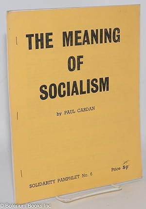 The meaning of socialism