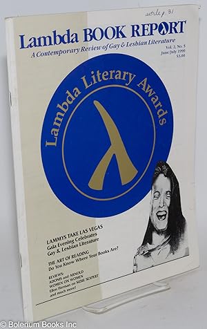 Image du vendeur pour Lambda Book Report: a contemporary review of gay & lesbian literature vol. 2, #5, June/July 1990: Lammys Take Las Vegas mis en vente par Bolerium Books Inc.