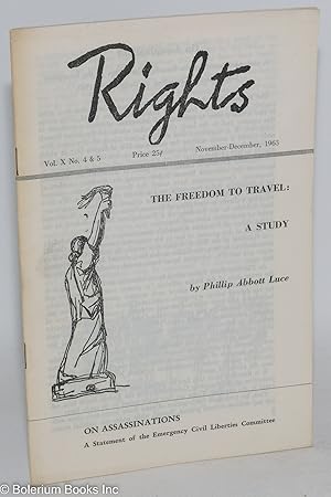 Imagen del vendedor de Rights, vol. 10, nos. 4 & 5, November-December, 1963 a la venta por Bolerium Books Inc.