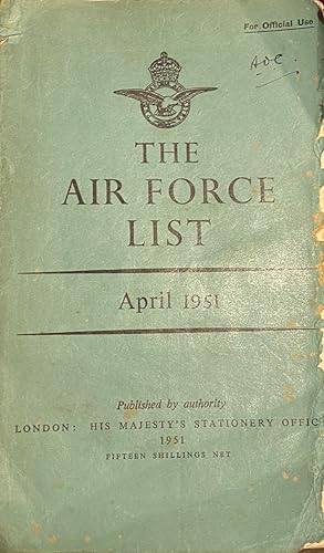 The Airforce List, April 1951