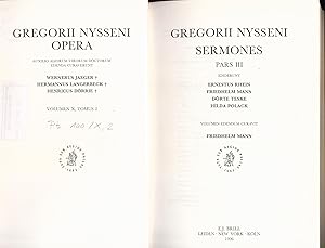 Bild des Verkufers fr Gregorii Nysseni Sermones Pars III zum Verkauf von avelibro OHG