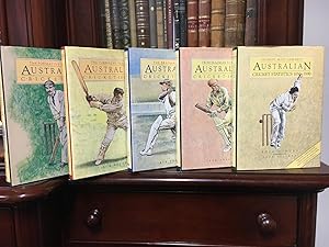 Seller image for The Complete History of Australian Cricket. Five Volume Set. The Formative Years 1803-1893. The Turbulent Years 1893-1917. The Bradman Years 1918-1948. The Packer Years 1948-1995. Highest, Most and Best, 192 Years of Cricket Statistics. for sale by Time Booksellers