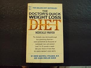 Bild des Verkufers fr The Doctor's Quick Weight Loss Diet pb Irwin Maxwell Stillman 19th Print 5/70 Dell zum Verkauf von Joseph M Zunno