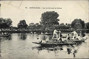 Ansichtskarte / Postkarte Bougival Yvelines, La Joute sur la Seine, Ruderboote