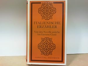 " ITALIENISCHE ERZÄHLER " Von den Novelle antiche bis Gaetano Cioni ( Sammlung Dieterich Band 319 )