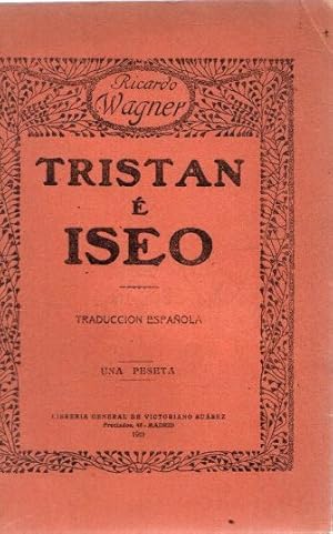 Imagen del vendedor de Tristan e Iseo . a la venta por Librera Astarloa
