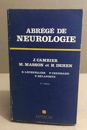 Image du vendeur pour Abreg de neurologie mis en vente par librairie philippe arnaiz