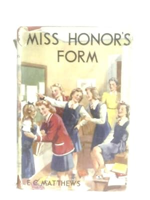 Image du vendeur pour Miss Honor's Form mis en vente par World of Rare Books