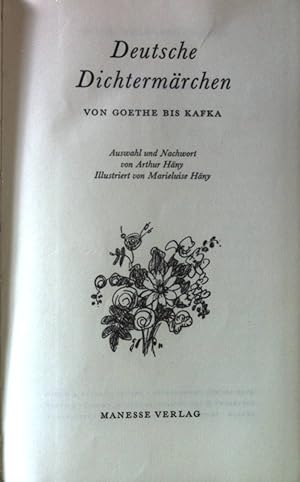 Bild des Verkufers fr Deutsche Dichtermrchen von Goethe bis Kafka. Manesse Bibliothek der Weltliteratur zum Verkauf von books4less (Versandantiquariat Petra Gros GmbH & Co. KG)