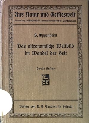 Bild des Verkufers fr Das astronomische Weltbild im Wandel der Zeit. zum Verkauf von books4less (Versandantiquariat Petra Gros GmbH & Co. KG)